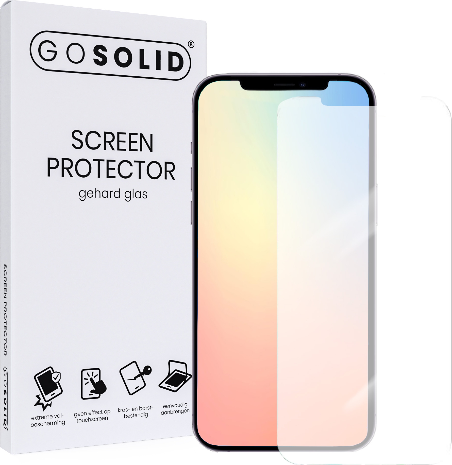 Legacy onderwerpen heel ᐅ • GO SOLID! Apple iPhone 12 screenprotector gehard glas | Eenvoudig bij  ScreenProtectors.nl