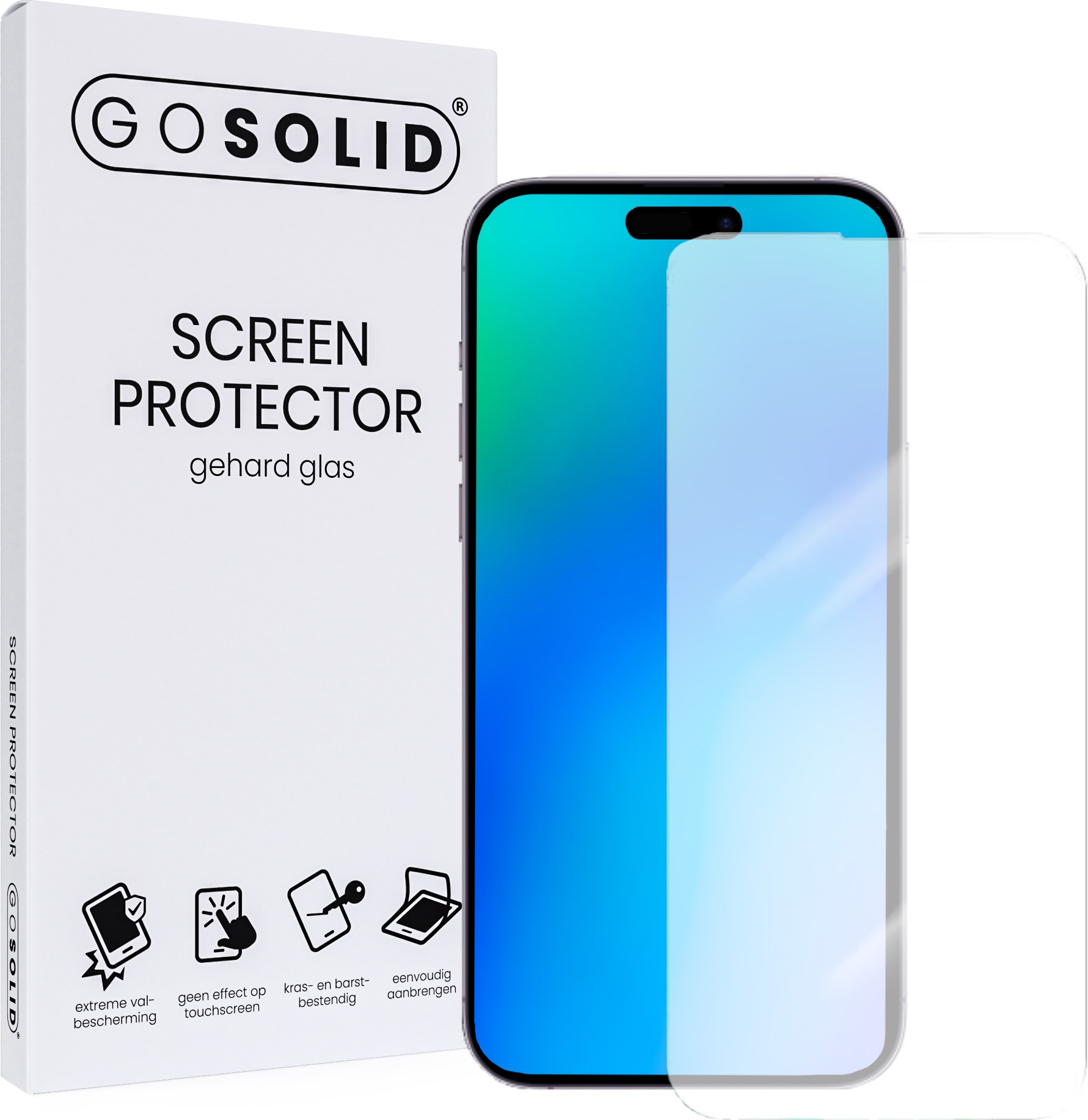 Pornografie marionet Aquarium ᐅ • GO SOLID! Apple iPhone 14 Pro screenprotector gehard glas | Eenvoudig  bij ScreenProtectors.nl