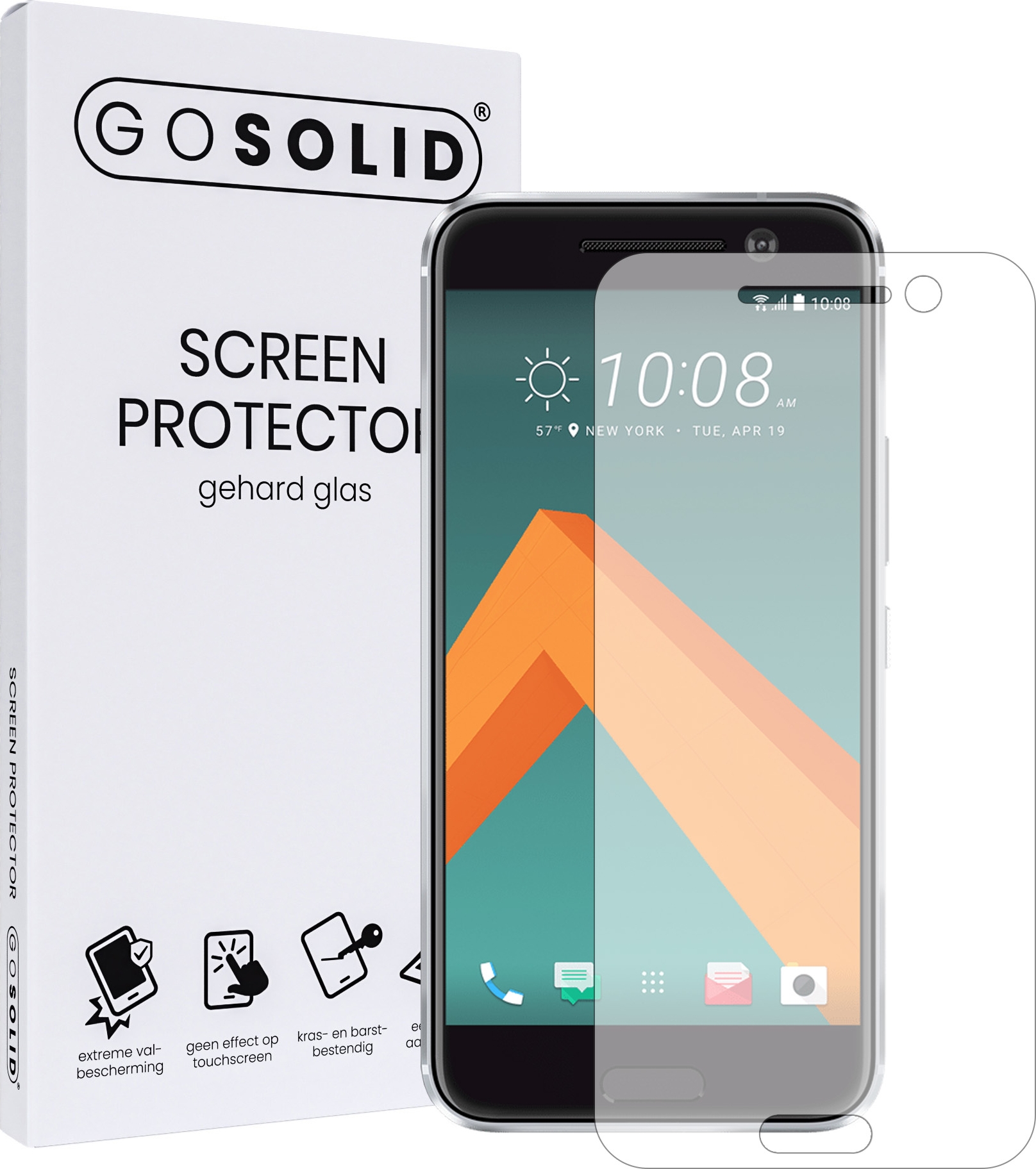 Overeenkomstig Graden Celsius Verlichten ᐅ • GO SOLID! HTC 10 screenprotector gehard glas | Eenvoudig bij  ScreenProtectors.nl