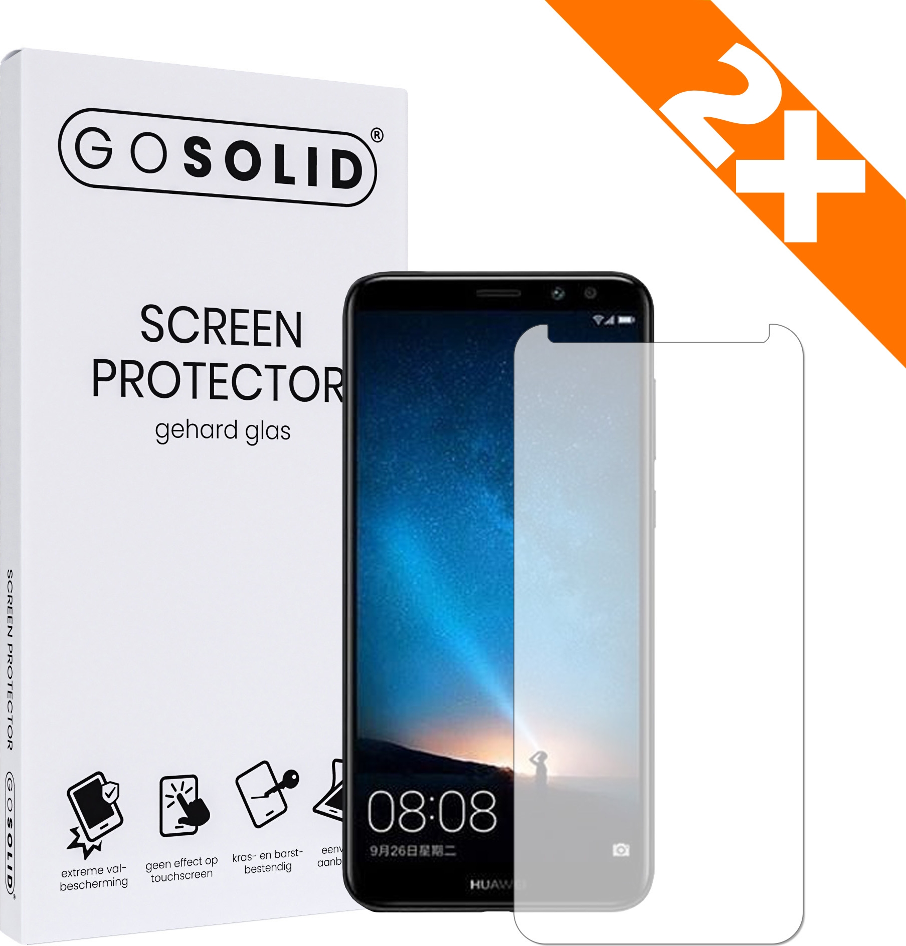 zwavel Streven Justitie ᐅ • GO SOLID! Huawei Mate 10 Pro screenprotector gehard glas - Duopack |  Eenvoudig bij ScreenProtectors.nl