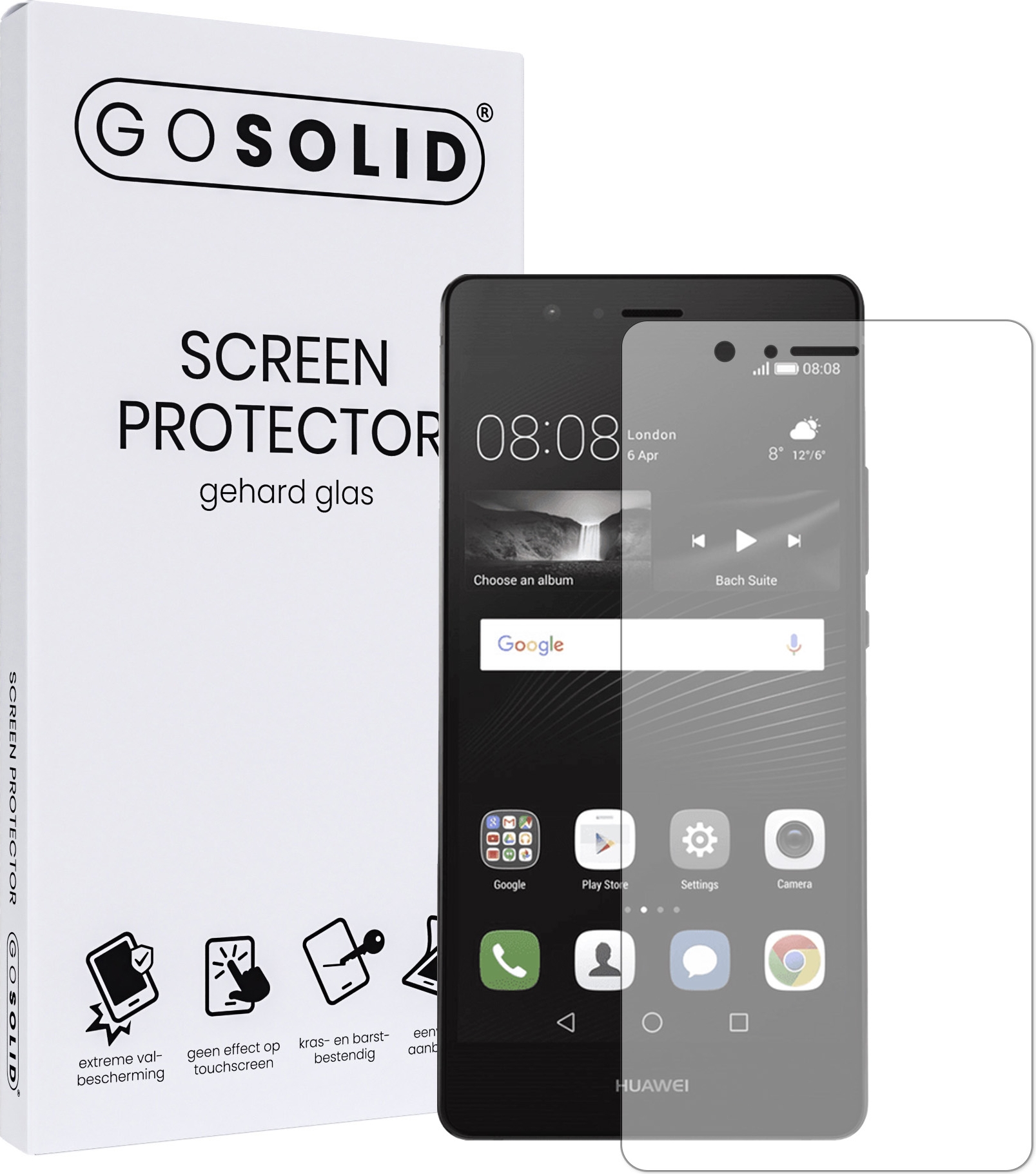 voeden inzet Blokkeren ᐅ • GO SOLID! Huawei P9 Lite screenprotector gehard glas | Eenvoudig bij  ScreenProtectors.nl
