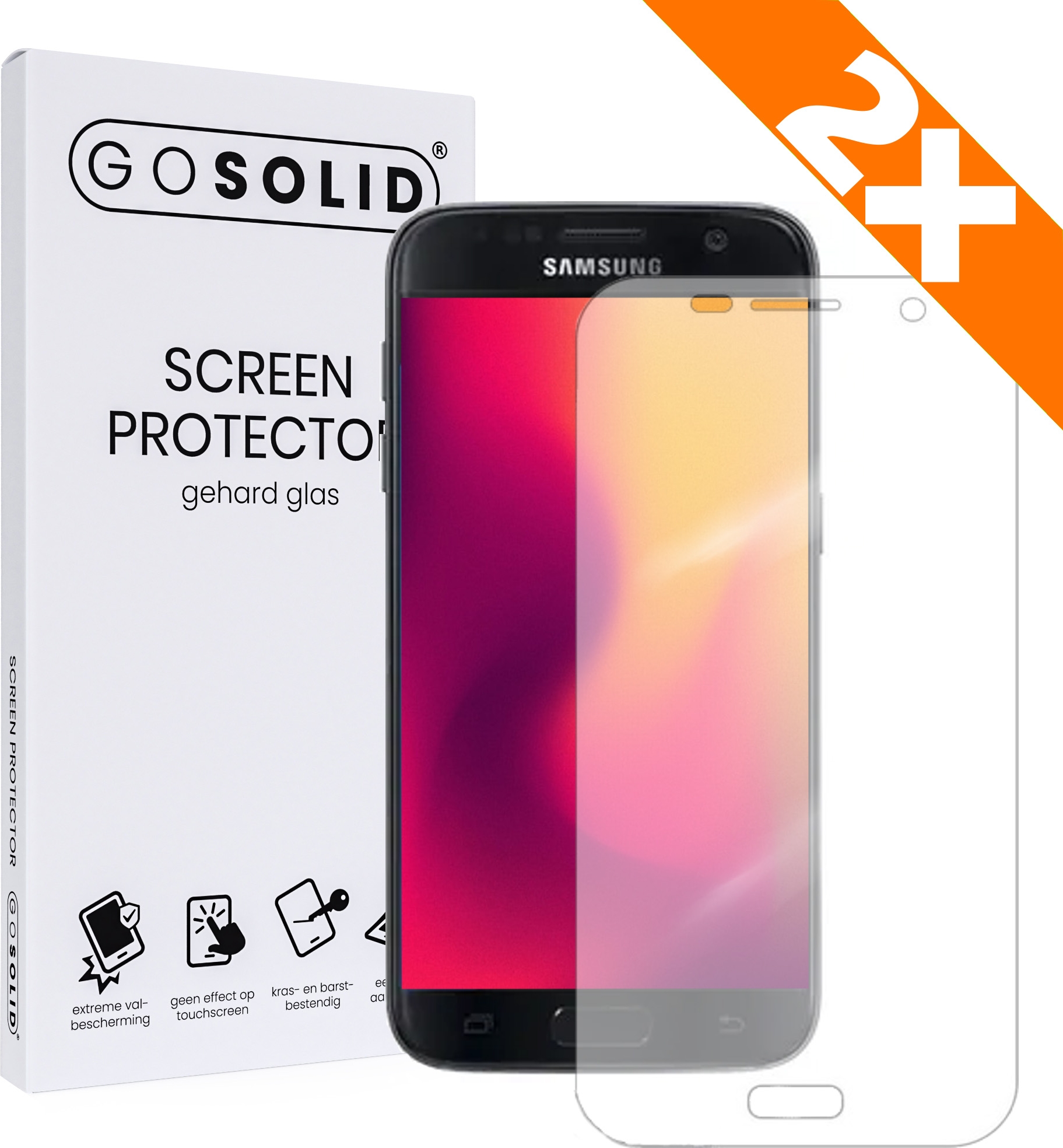 Pessimistisch ik ga akkoord met Gemoedsrust ᐅ • GO SOLID! Samsung Galaxy S7 Edge screenprotector gehard glas - Duopack  | Eenvoudig bij ScreenProtectors.nl