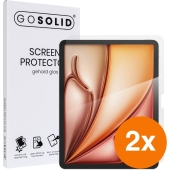 GO SOLID! Apple iPad Air 13 inch (2024) screenprotector gehard glas - Duopack