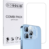GO SOLID! Apple iPhone 14 Pro screenprotector + lens protector - Combi pack