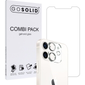 GO SOLID! Apple iPhone 14 screen + camera lens protector - Combi pack