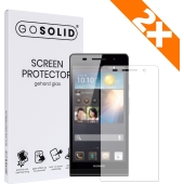 GO SOLID! Huawei Ascend P6 screenprotector gehard glas - Duopack