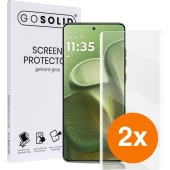 GO SOLID! Motorola Edge 60 Pro screenprotector gehard glas - Duopack