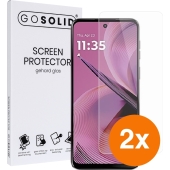 GO SOLID! Motorola G85 5G screenprotector gehard glas - Duopack
