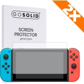 GO SOLID! Nintendo Switch screenprotector gehard glas - Duopack