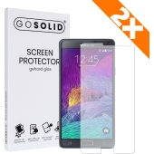 GO SOLID! Samsung Galaxy Note 4 screenprotector gehard glas - Duopack