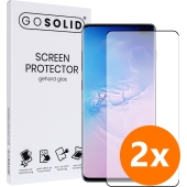 GO SOLID! Samsung Galaxy S10 Plus screenprotector gehard glas - Duopack