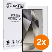 GO SOLID! Samsung Galaxy S25 Ultra screenprotector gehard glas - Duopack