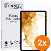 	GO SOLID! Samsung Galaxy Tab S10 FE+ screenprotector gehard glas - Duopack