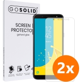 GO SOLID! Samsung J6 2018 screenprotector gehard glas - Duopack