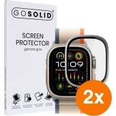 GO SOLID! Screenprotector voor Apple watch Ultra 3 (49 mm) gehard glas - Duopack