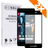 GO SOLID! screenprotector voor Google Pixel 2 gehard glas - Duopack