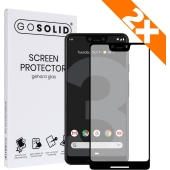 GO SOLID! Screenprotector voor Google Pixel 3 XL gehard glas - Duopack