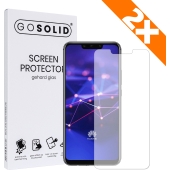GO SOLID! Screenprotector voor Huawei Mate 20 Lite gehard glas - Duopack