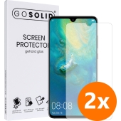GO SOLID! Screenprotector voor Huawei Mate 20 Pro gehard glas - Duopack