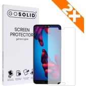 GO SOLID! Screenprotector voor Huawei P20 Lite gehard glas - Duopack
