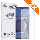 GO SOLID! Screenprotector voor Huawei P50 Pro gehard glas - Duopack
