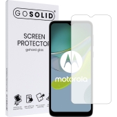 GO SOLID! Screenprotector voor Motorola moto E13 gehard glas