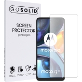 GO SOLID! Screenprotector voor Motorola Moto G22 gehard glas