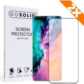 GO SOLID! Screenprotector voor OnePlus 8 gehard glas - Duopack