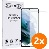 GO SOLID! Screenprotector voor Samsung Galaxy A73 - Duopack