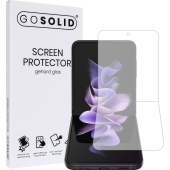 GO SOLID! Screenprotector voor Samsung Galaxy Z Flip 3 gehard glas