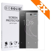 GO SOLID! Sony Xperia XZ1 screenprotector gehard glas - Duopack