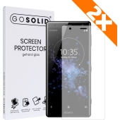 GO SOLID! Sony Xperia XZ2 screenprotector gehard glas - Duopack