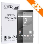 GO SOLID! Sony Xperia Z5 screenprotector gehard glas - Duopack